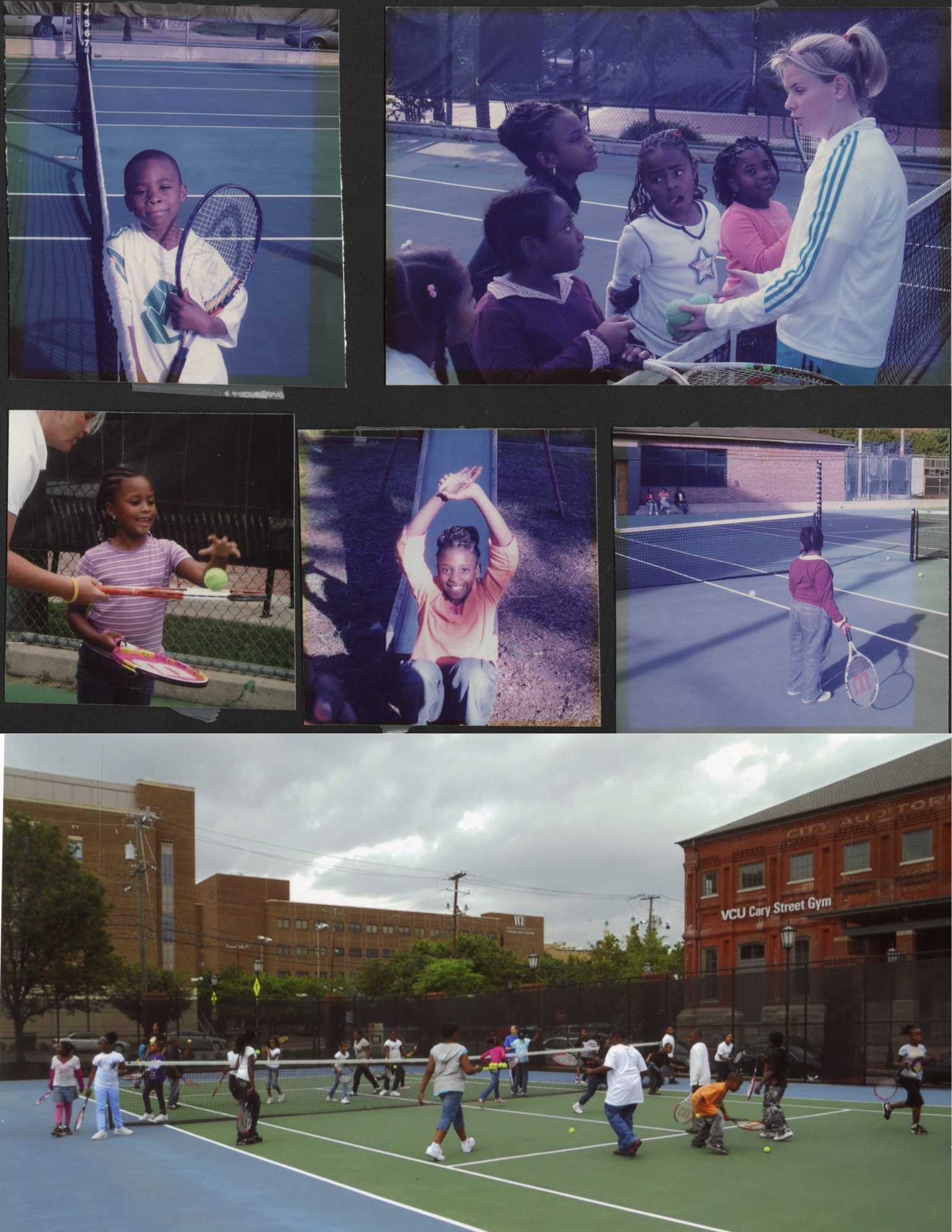 collage of old mfyc photos scanned