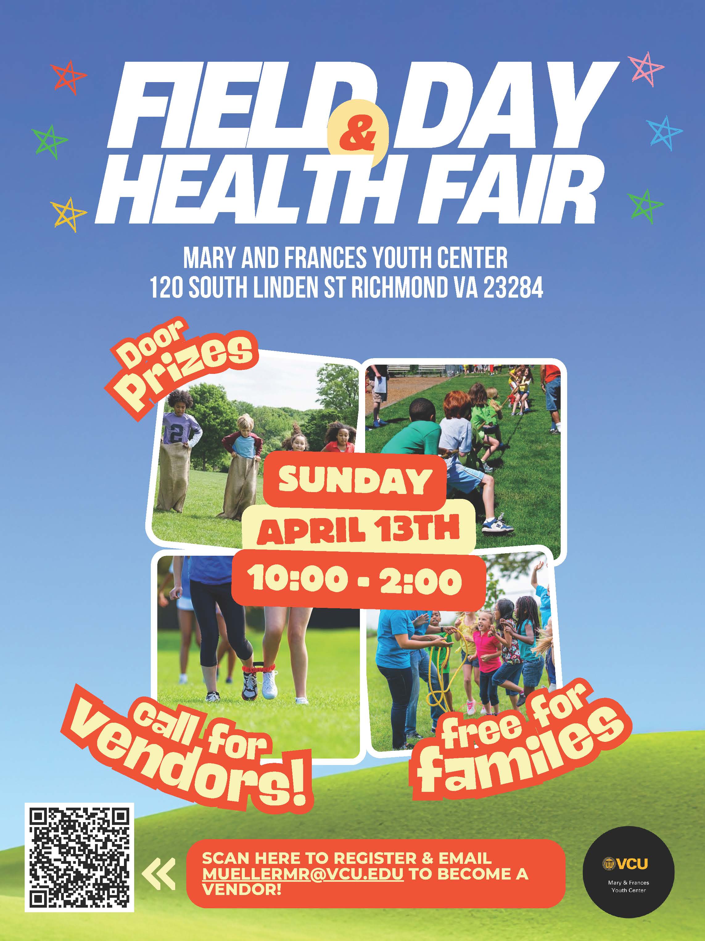 Field Day & Health Fair at MFYC Sunday April 13 10:00 AM - 2:00 PM